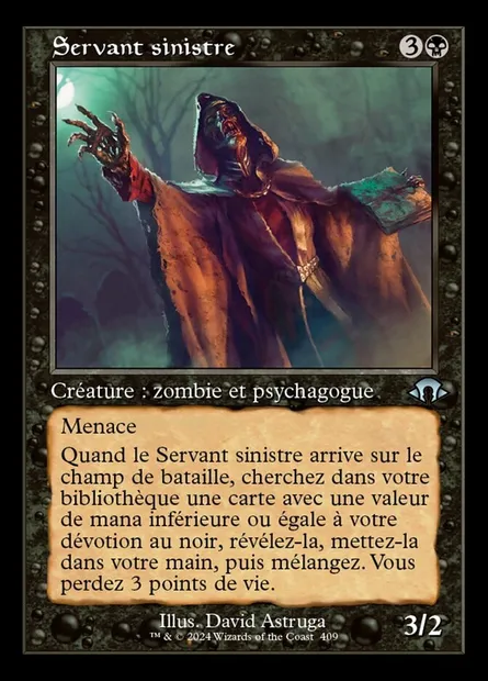 Servant sinistre, carte Magic MH3 409 — extension Modern Horizons 3