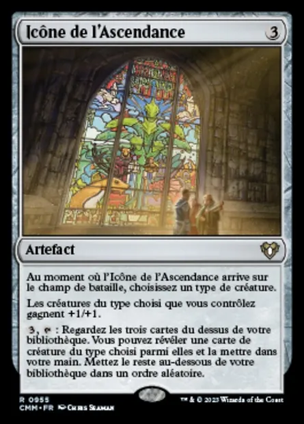 Icône de l'Ascendance, carte Magic CMM 955 — extension Commander Masters