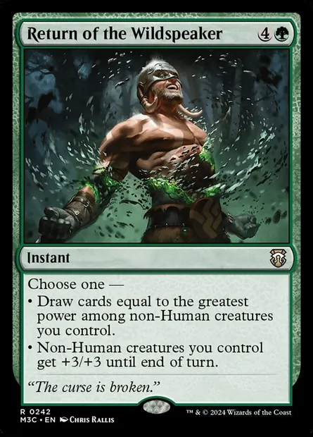 Return of the Wildspeaker, Magic card M3C 242 — Modern Horizons 3 Commander set