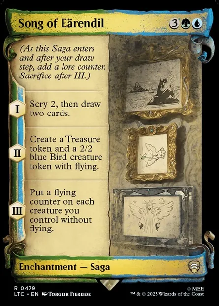 Chanson d'Eärendil, carte Magic LTC 479 — extension Tales of Middle-earth Commander