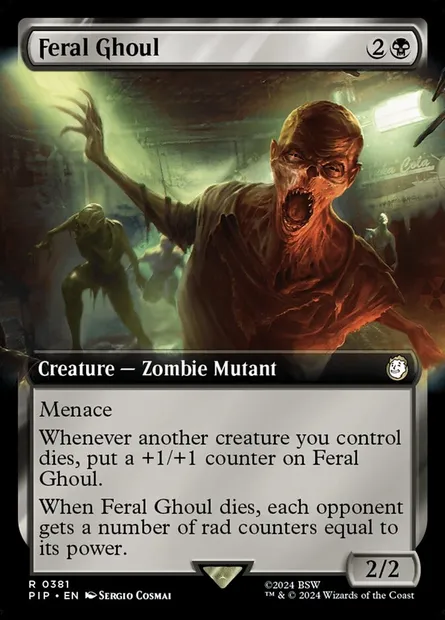 Goule sauvage, carte Magic PIP 381 — extension Fallout
