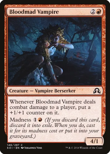 Bloodmad Vampire, Magic card SOI 146 — Shadows over Innistrad set