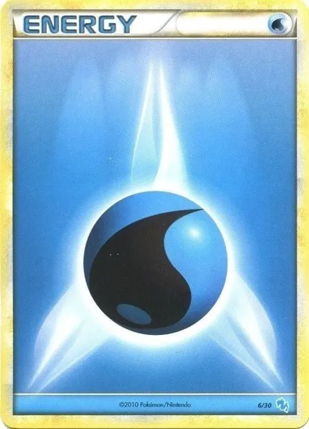 Water Energy, Pokémon card TK4G 006 — HS Trainer Kit (Gyarados) set