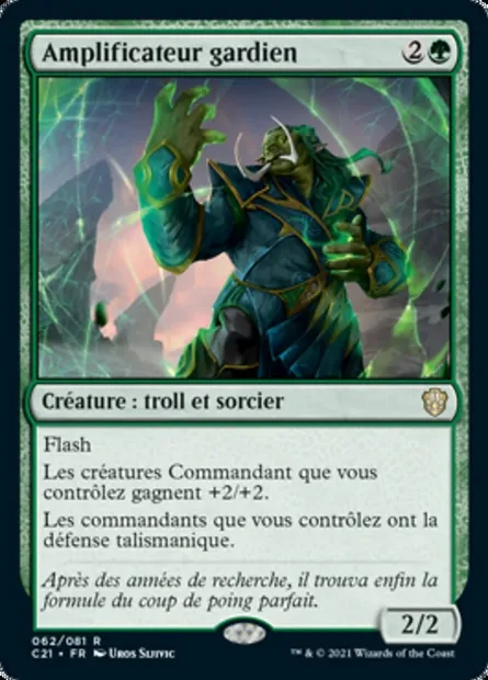 Amplificateur gardien, carte Magic C21 62 — extension Commander 2021