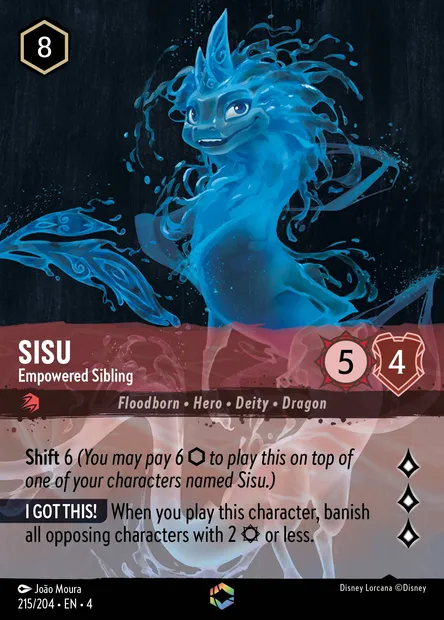 Sisu - Empowered Sibling, Disney Lorcana card CH4-215 — Ursula's Return set