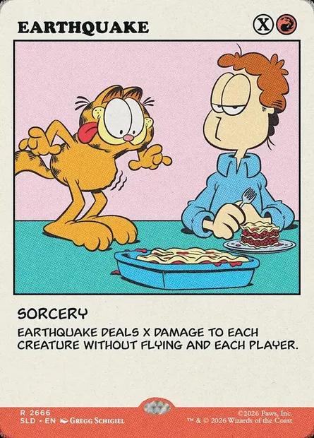 Earthquake, Magic card SLD 2666 — Secret Lair Drop set