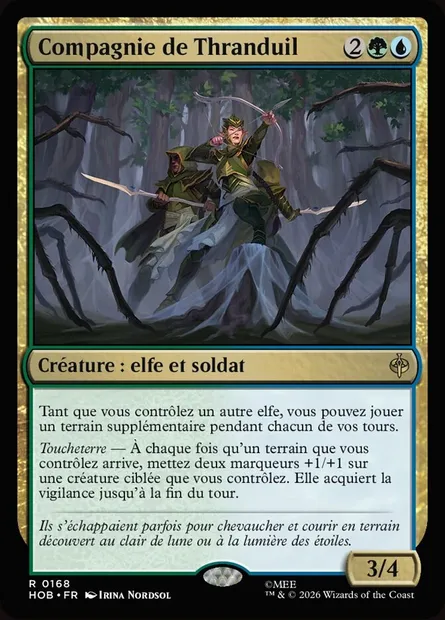 Compagnie de Thranduil, carte Magic HOB 168 — extension The Hobbit