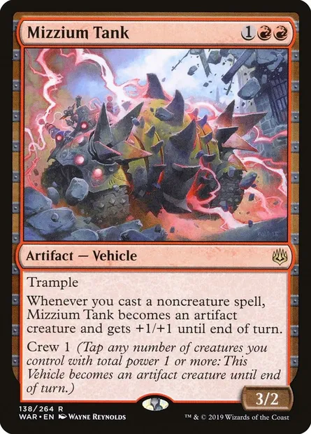 Mizzium Tank, Magic card WAR 138 — War of the Spark set