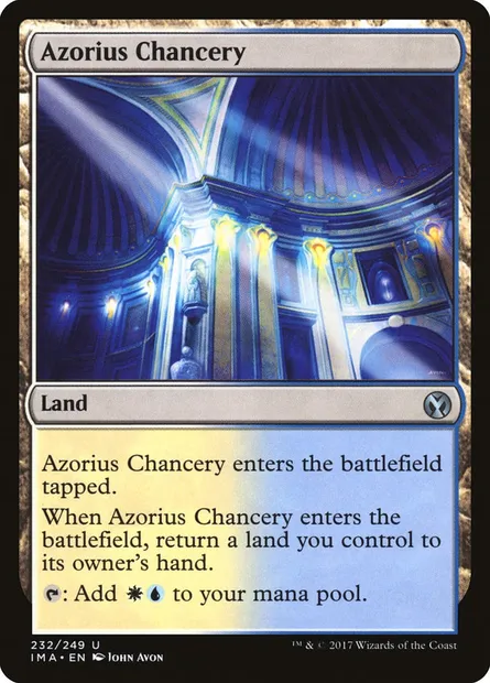 Azorius Chancery, Magic card IMA 232 — Iconic Masters set