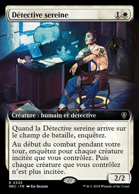 Détective sereine, carte Magic MKC 325 — extension Murders at Karlov Manor Commander