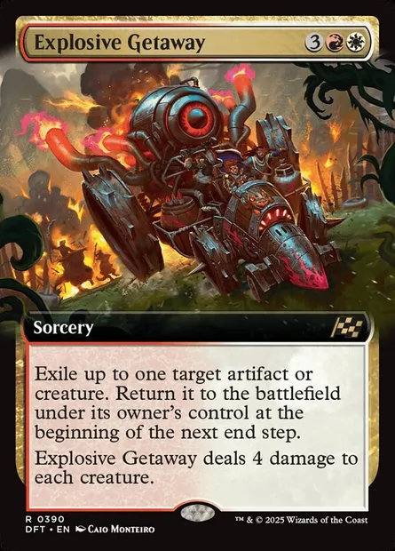 Explosive Getaway, Magic card DFT 390 — Aetherdrift set