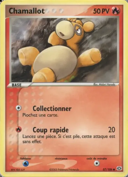 Chamallot, carte Pokémon EM 57 — extension EX Émeraude