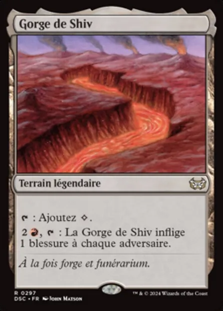 Gorge de Shiv, carte Magic DSC 297 — extension Duskmourn: House of Horror Commander