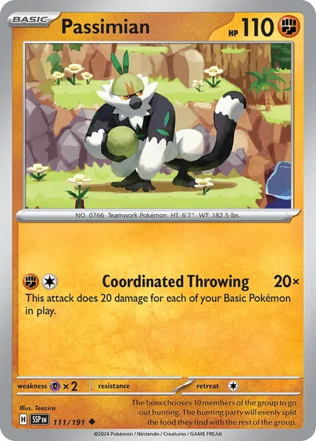 Passimian, Pokémon card SSP 111 — Surging Sparks set