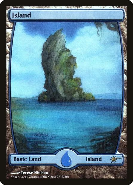 Island, Magic card J14 2★ — Judge Gift Cards 2014 set