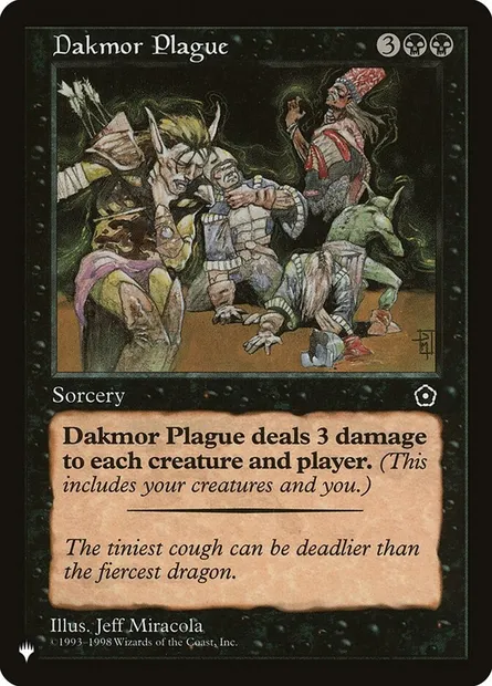 Dakmor Plague, Magic card P 02-69 — The List set