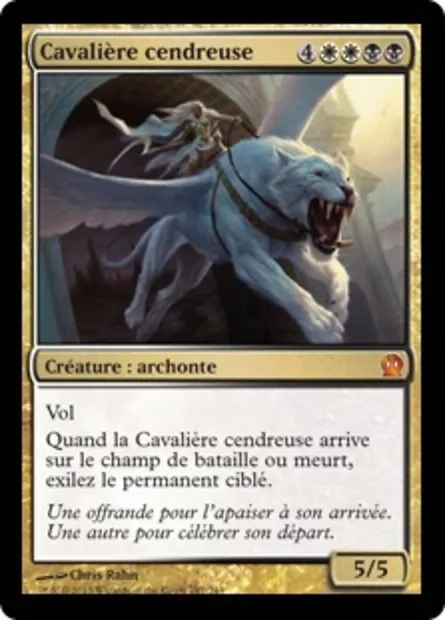 Cavalière cendreuse, carte Magic THS 187 — extension Theros