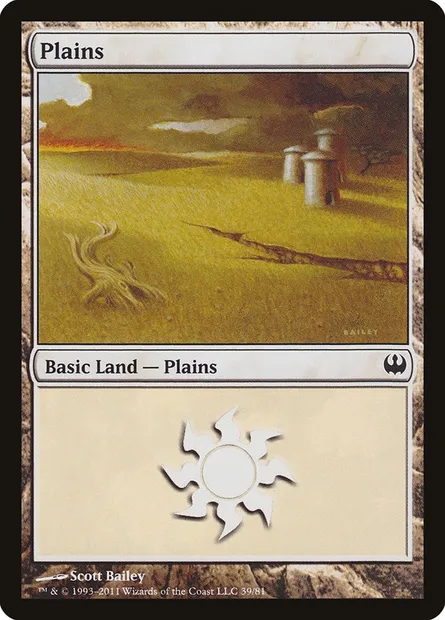 Plains, Magic card DDG 39 — Duel Decks: Knights vs. Dragons set