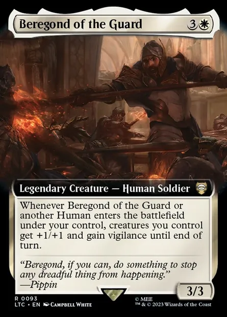 Beregond of the Guard, Magic card LTC 93 — Tales of Middle-earth Commander set