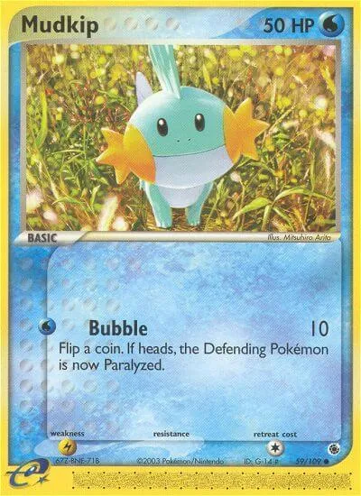Mudkip, Pokémon card RS 59 — Ruby & Sapphire set