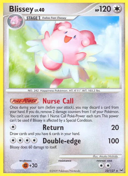 Blissey, Pokémon card PL 22 — Platinum set