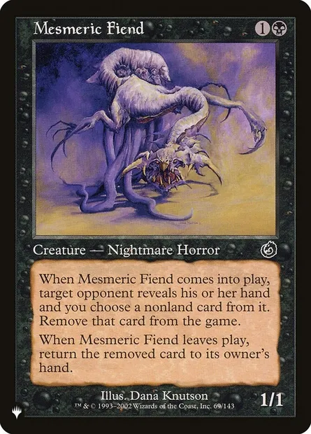 Mesmeric Fiend, Magic card PLST TOR-69 — The List set
