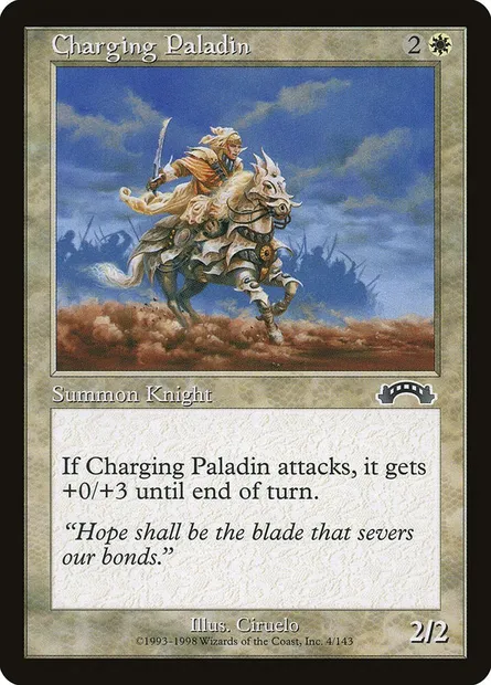 Charging Paladin, Magic card EXO 4 — Exodus set