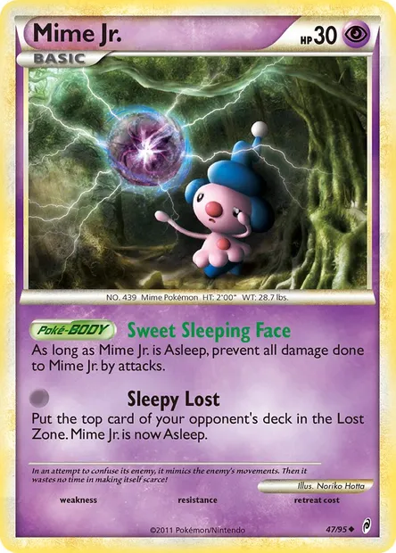 Mime Jr., carte Pokémon CL 47 — extension L'appel des Légendes