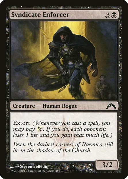 Syndicate Enforcer, Magic card GTC 80 — Gatecrash set