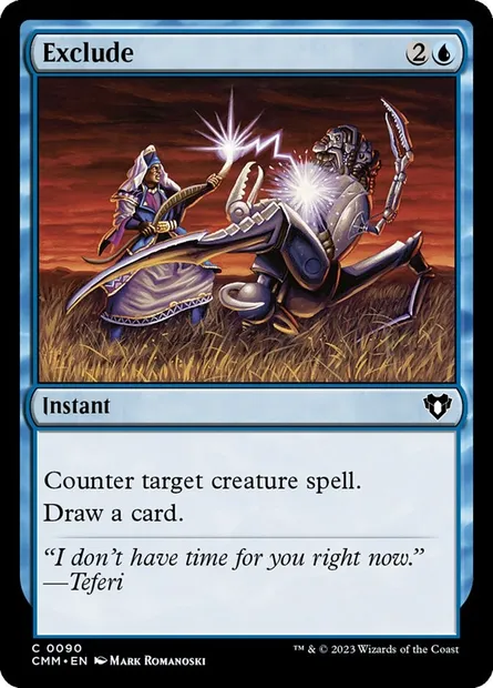 Exclude, Magic card CMM 90 — Commander Masters set