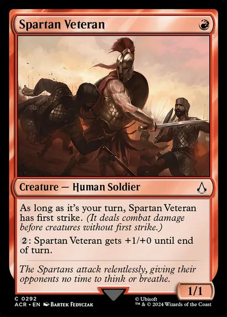 Spartan Veteran, Magic card ACR 292 — Assassin's Creed set
