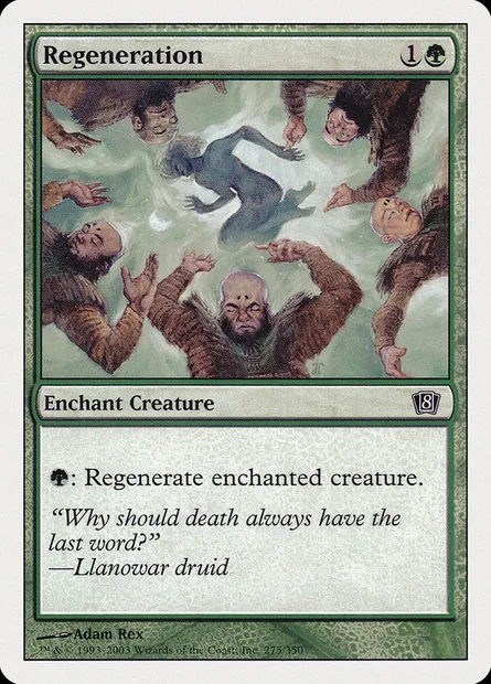Regeneration, Magic card 8ED 275 — Eighth Edition set
