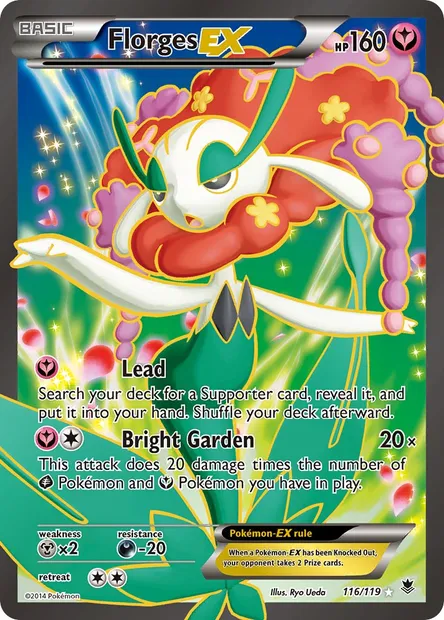 Florges EX, Pokémon card PHF 116 — Phantom Forces set