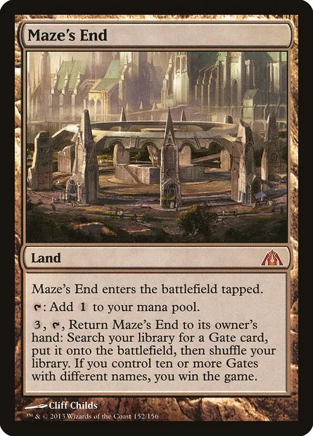 Maze's End, Magic card DGM 152 — Dragon's Maze set
