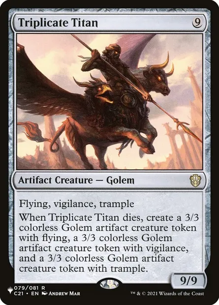 Triplicate Titan, Magic card PLST C21-79 — The List set