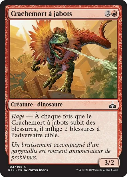 Crachemort à jabots, carte Magic RIX 104 — extension Les combattants d'Ixalan