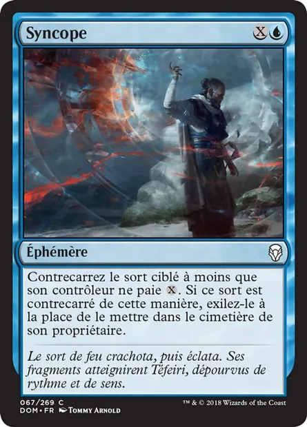 Syncope, carte Magic DOM 67 — extension Dominaria
