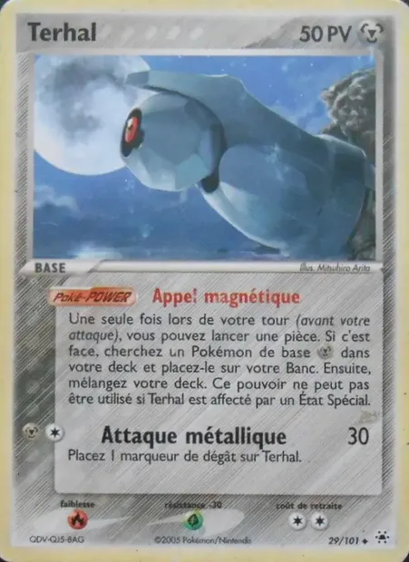 Terhal, carte Pokémon HL 29 — extension EX Légendes Oubliées