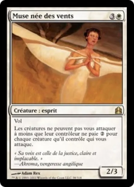 Muse née des vents, carte Magic CMD 38 — extension Commander 2011
