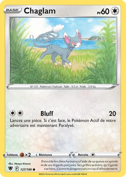 Chaglam, carte Pokémon ASR 127 — extension Astres Radieux