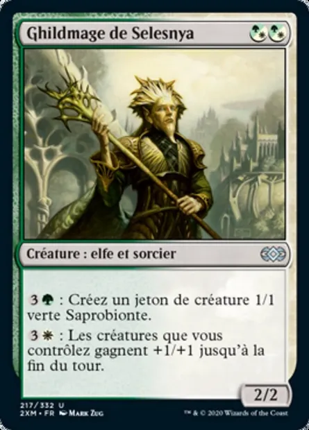 Ghildmage de Selesnya, carte Magic 2XM 217 — extension Double Masters