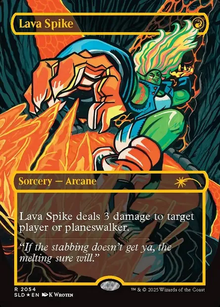 Lava Spike, Magic card SLD 2054 — Secret Lair Drop set