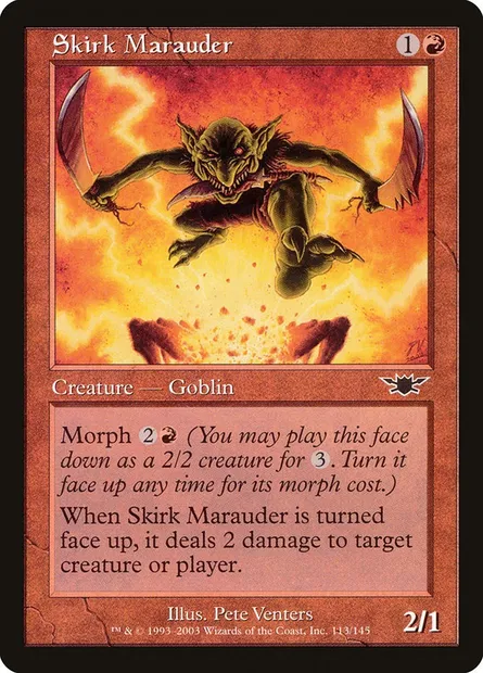 Skirk Marauder, Magic card LGN 113 — Legions set