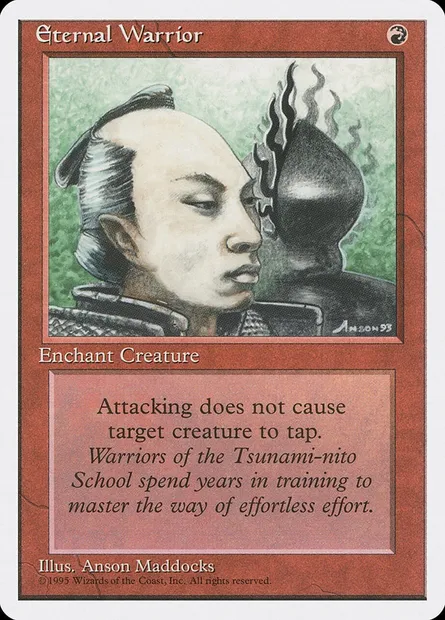 Guerrier éternel, carte Magic 4ED 190 — extension Quatrième Edition