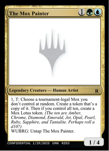 The Mox Painter, carte Magic UNK RZ03k — extension Unknown Event