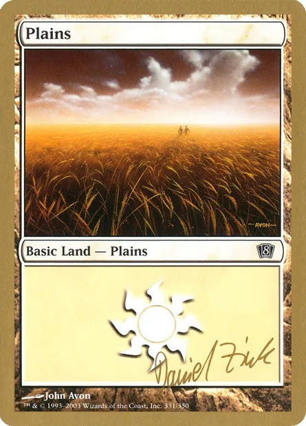 Plains, Magic card WC03 dz331 — World Championship Decks 2003 set