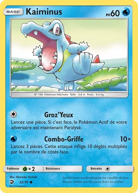 Kaiminus, carte Pokémon DRM 22 — extension Majesté Des Dragons