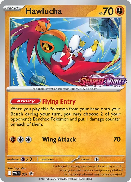 Hawlucha, Pokémon card PR-SV 007 — SVP Black Star Promos set