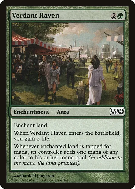 Verdant Haven, Magic card M14 199 — Magic 2014 set