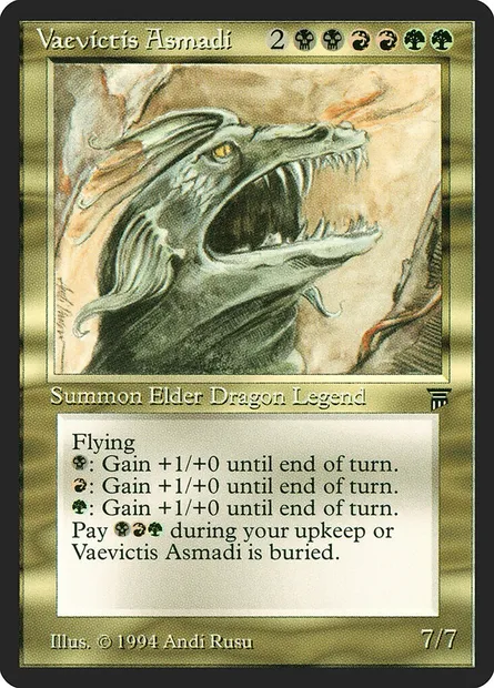Vaevictis Asmadi, carte Magic LEG 269 — extension Legends